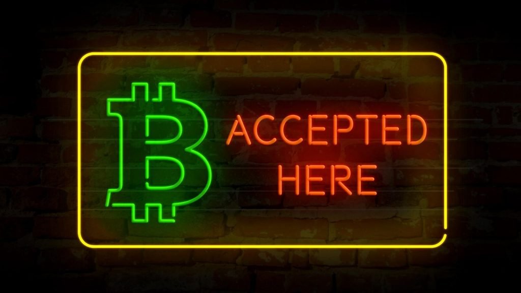 accept bitcoin for services