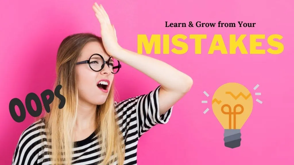 learn from making mistakes at work