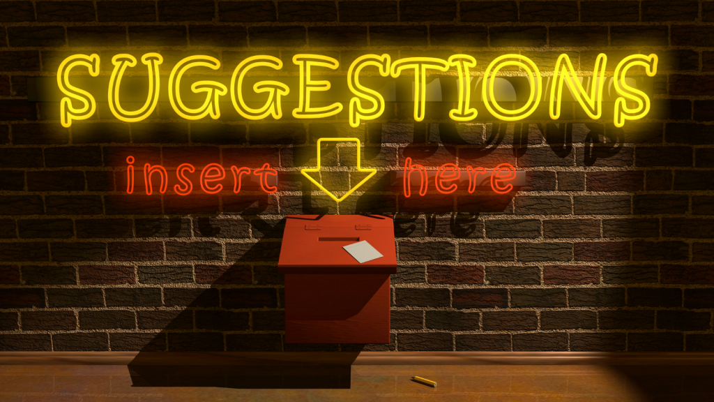 Install a suggestion box