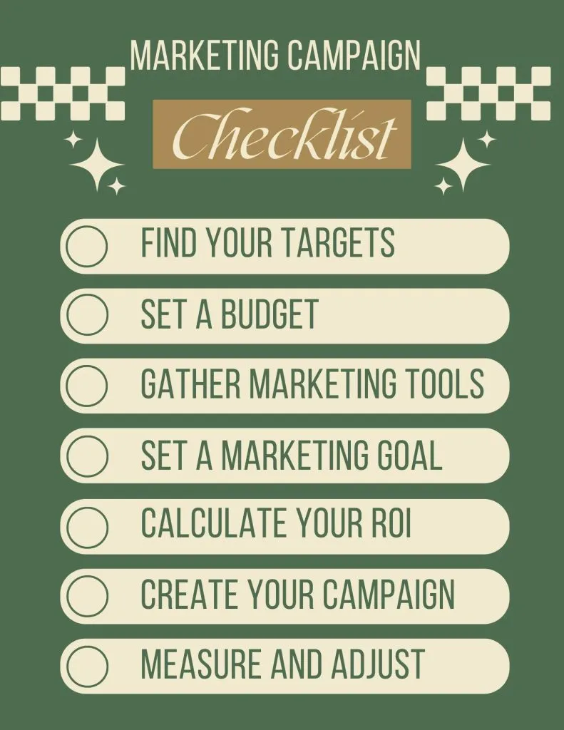 marketing campaign launch checklist