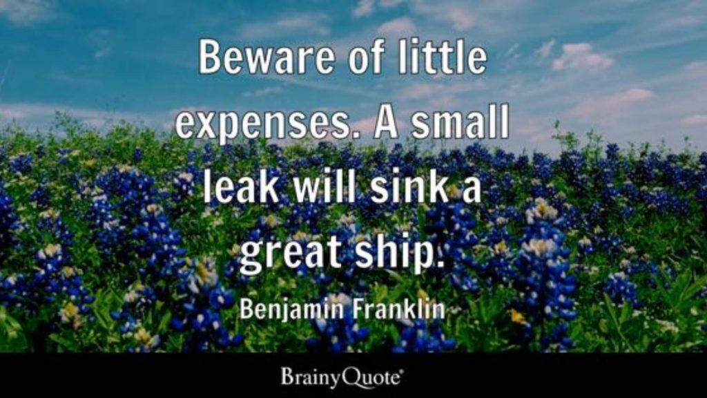 small business owner quotes on expenses