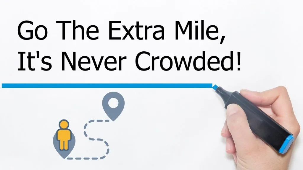 Go the extra mile fulfilling orders for your customers.