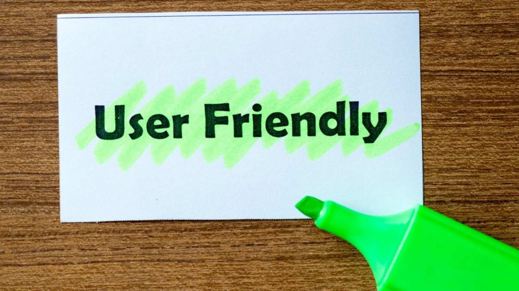 user friendly websites