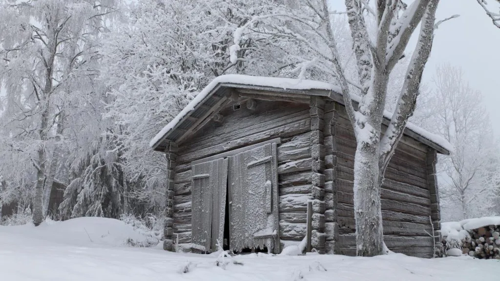 a vintage shed