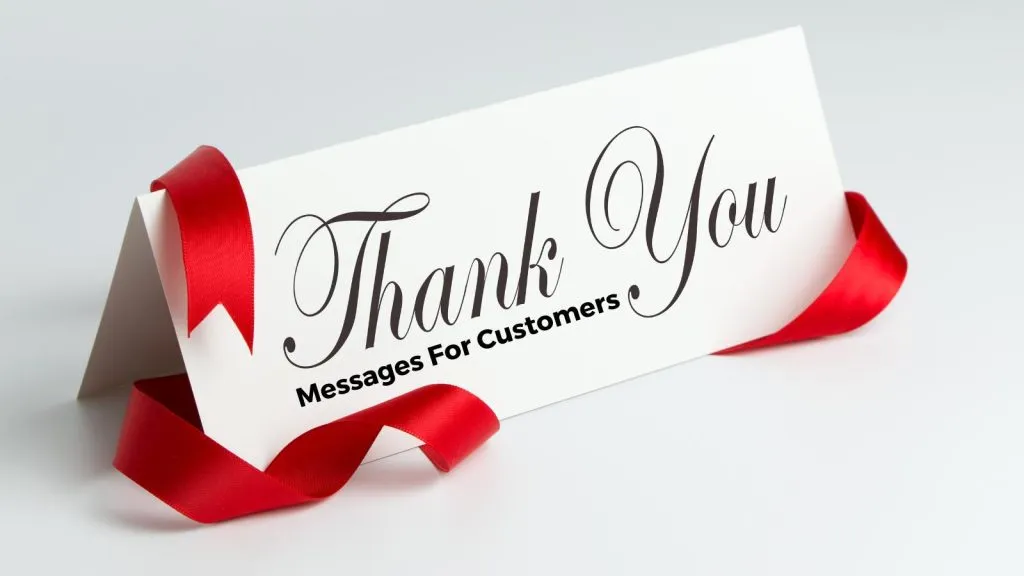 small business thank you message to customers